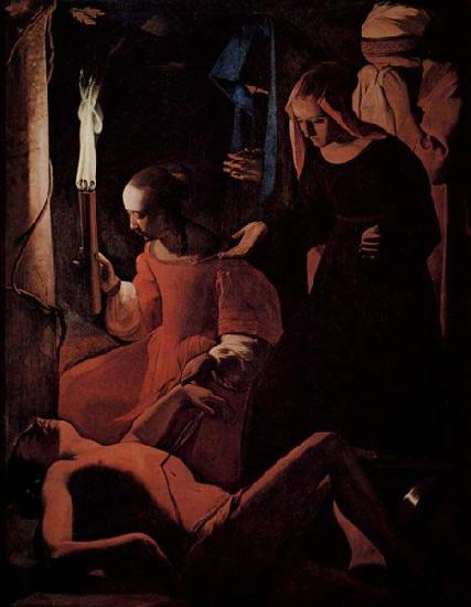 Georges de La Tour St Sebastian tended by St Irene